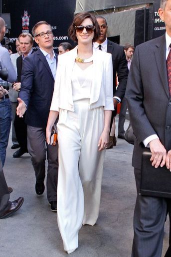 Anne Hathaway soutien Matthew McConaughey lors de l&#039;inauguration de son étoile sur Hollywood Boulevard, le 17 novembre 2014