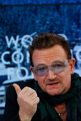 Bono à Davos le 24 janvier 2014