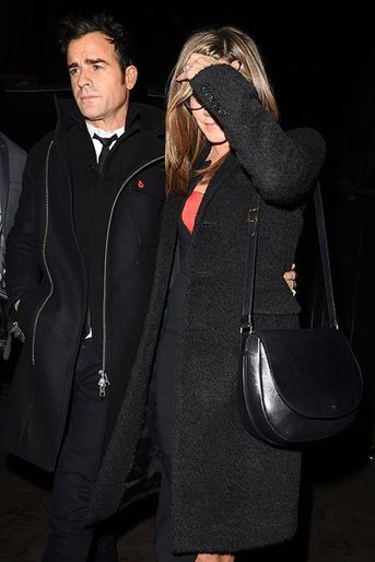 Justin Theroux et Jennifer Aniston à Londres le 12 novembre 2014
