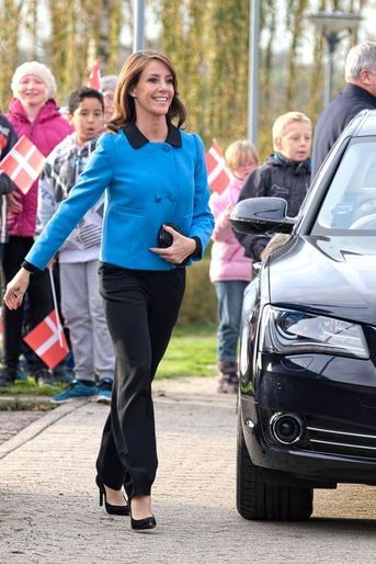 La princesse Marie de Danemark visite l’école d’Horlogerie danoise à l’occasion de son 125e anniversaire, le 30 octobre 2014 
