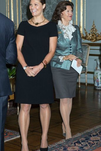 La princesse héritière Victoria et la reine Silvia de Suède 