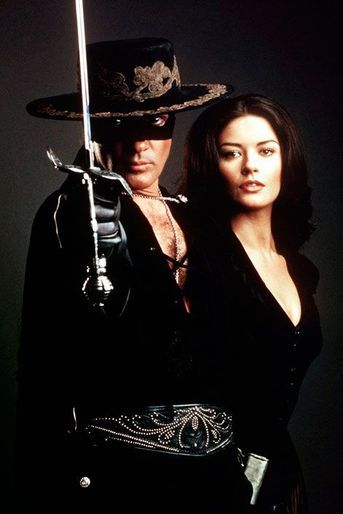 "Le masque de Zorro de Martin Campbell (1998) avec Antonio Banderas et Catherine Zeta-Jones