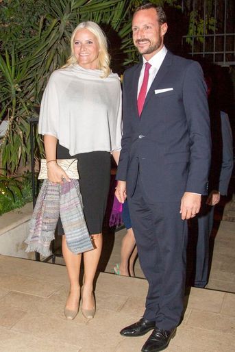 Mette-Marit et Haakon de Norvège invités à dîner à l’ambassade de Norvège à Amman, le 21 octobre 2014