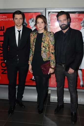 Raphaël Personnaz, Anaïs Demoustier et Romain Duris à Paris le 3 novembre 2014