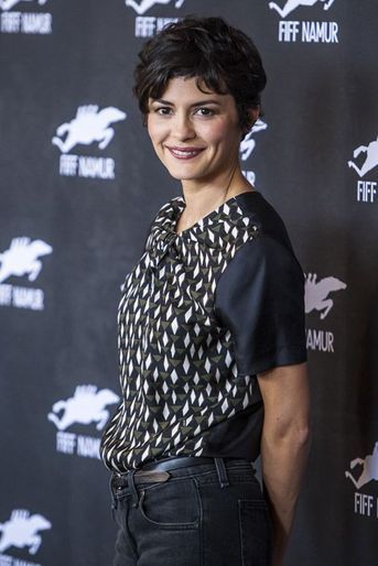 Audrey Tautou assiste au festival international du film francophone à Namur, en Belgique, le 10 octobre 2014