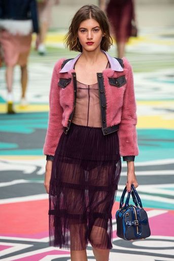 Défilé Burberry Prorsum lors de la Fashion Week de Londres, le 15 septembre 2014