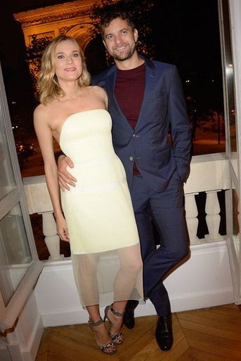 Diane Kruger et Joshua Jackson lors d'une soirée privée à Paris, le 25 octobre 2014