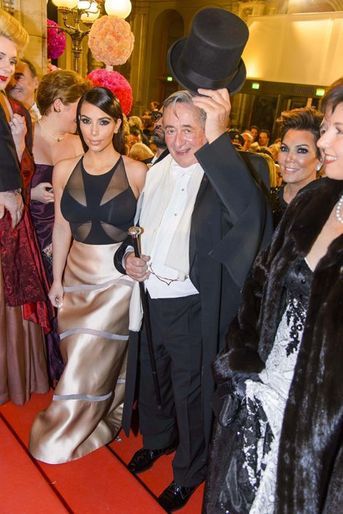 Kim Kardashian et Richard Lugner, en février 2014