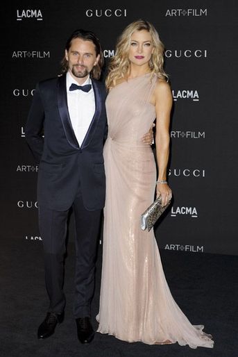 L'acrice Kate Hudson et son mari Matthew Bellamy à la soirée du musée d'art moderne de Los Angeles, le 1er novembre 2014