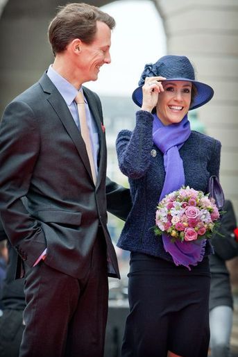 La princesse Marie et le prince Joachim de Danemark au Parlement à Copenhague, le 7 octobre 2014