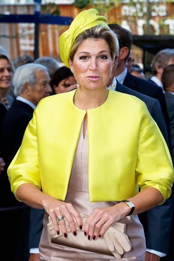 La reine Maxima des Pays-Bas inaugure Micropia à Amsterdam, le 30 septembre 2014