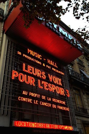 Le concert «Leurs voix pour l’Espoir» à Paris, le 18 septembre 2014.