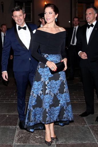 Le prince Frederik de Danemark et la princesse Mary au dîner du 15e anniversaire de l’AmCham Danemark, le 29 octobre 2014