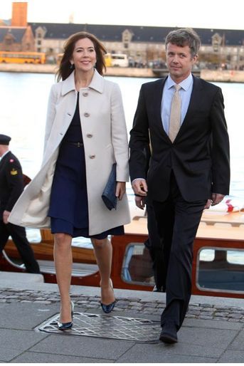 Le prince Frederik de Danemark et la princesse Mary se rendent au Royal Danish Opera à Copenhague, le 12 octobre 2014