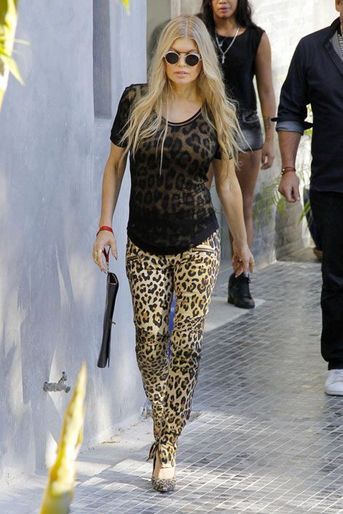 Le style raté de Fergie, la chanteuse des Black Eyed Peas, le 26 août 2014, à Los Angeles