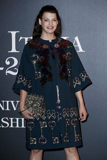 Linda Evangelista au 50ème anniversaire de Vogue Italie, le 21 septembre 2014