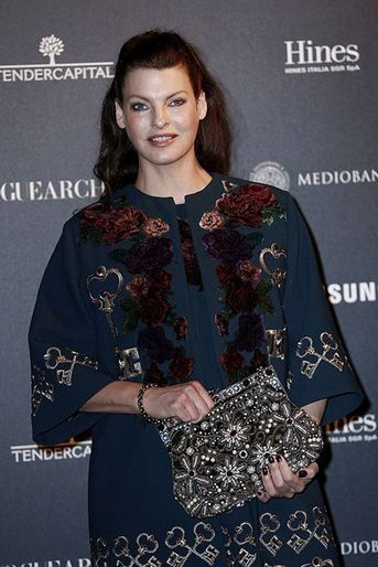 Linda Evangelista au 50ème anniversaire de Vogue Italie, le 21 septembre 2014