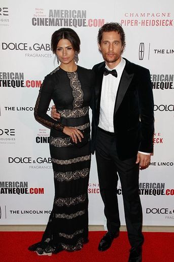 Matthew McConaughey et son épouse, Camila, à Los Angeles le 21 octobre 2014