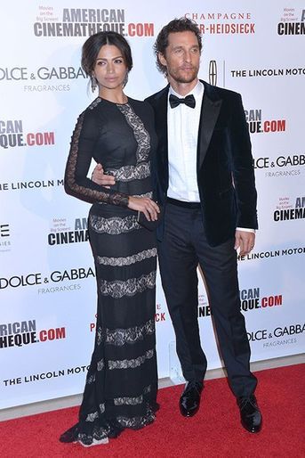 Matthew McConaughey et son épouse, Camila, à Los Angeles le 21 octobre 2014