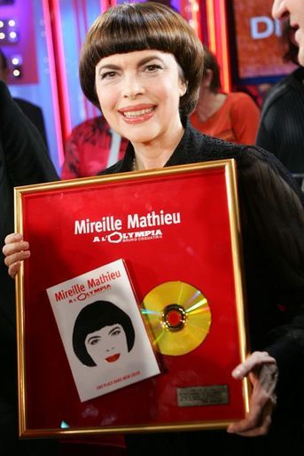 Mireille Mathieu à Paris, le 11 janvier 2007