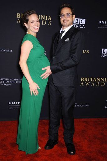 Robert Downey Jr et sa femme lors de la soirée BAFTA Los Angeles Jaguar Britannia, le 30 octobre 2014