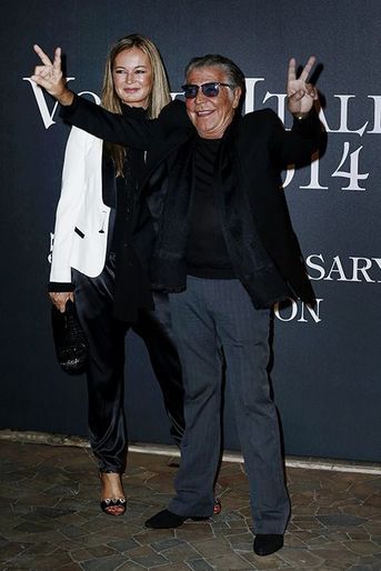 Roberto Cavalli et son épouse Eva au 50ème anniversaire de Vogue Italie, le 21 septembre 2014
