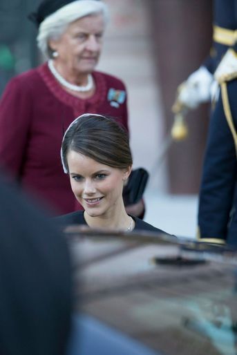 Sofia Hellquist à la rentrée du Parlement de Suède, le 30 septembre 2014