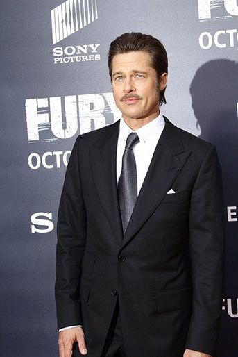 Brad Pitt à l'avant-première du film "Fury", à Washington, le mercredi 15 octobre 2014