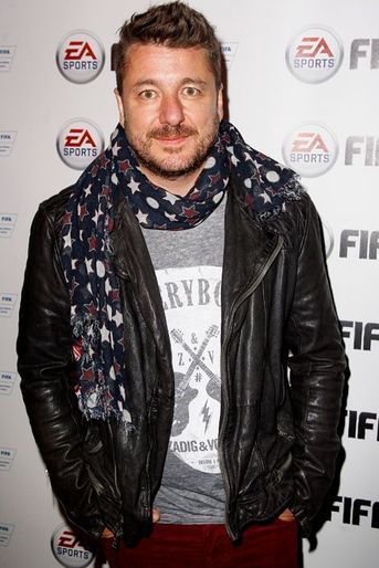 Bruno Guillon au lancement du jeu vidéo FIFA 15 à Paris, le 22 septembre 2014.