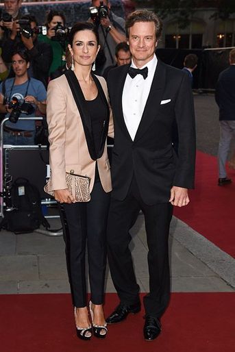 Colin et Livia Firth à la 17ème cérémonie des GQ Awards 2014.