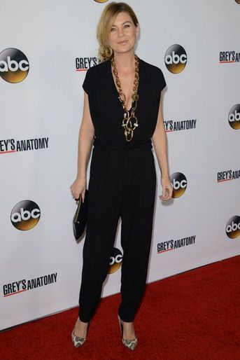 Ellen Pompeo, l'actrice de "Grey's Anatomy" en Lanvin pour fêter le 200e épisode de la série le 28 septembre 2013
