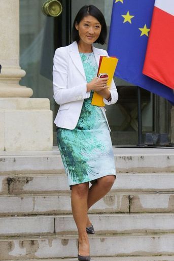 Fleur Pellerin, nouvelle ministre de la Culture, lors du premier conseil des ministres du gouvernement Valls 2 à Paris, le 27 août 2014