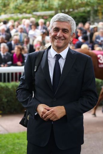 Hervé Morin au Qatar Prix de l’Arc de Triomphe à Paris, le 5 octobre 2014