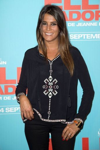 Karine Ferri à la première de «Elle l’adore» à Paris le 15 septembre 2014.