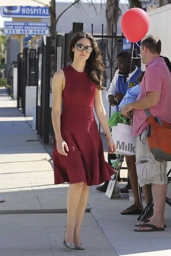 L&#039;actrice américaine Emmy Rossum à Los Angeles, le 23 septembre 2014