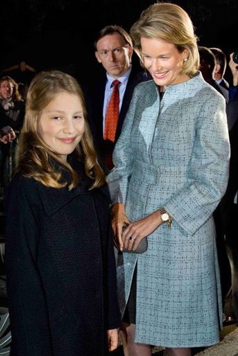 La reine Mathilde et la princesse héritière Elisabeth à Ploegsteert, le 17 octobre 2014
