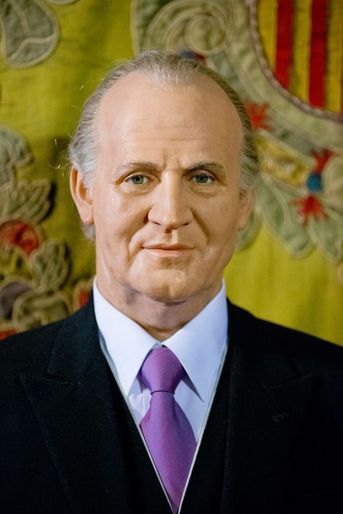 La statue de cire de l'ancien roi Juan Carlos au Museo de Cera à Madrid, le 12 octobre 2014