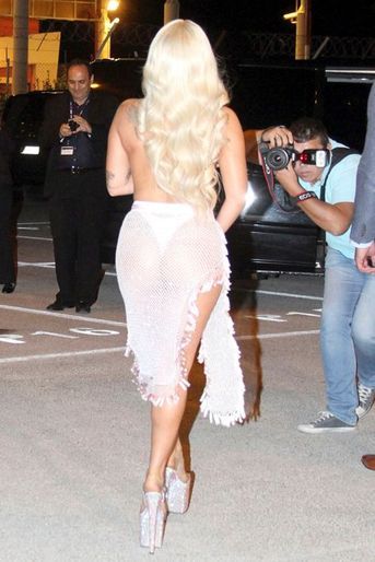 Lady Gaga à Athènes le 17 septembre 2014.