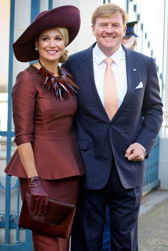 Le roi Willem-Alexander des Pays-Bas et la reine Maxima, le 15 octobre 2014