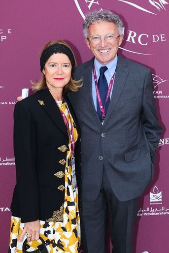 Nelson Montfort au Qatar Prix de l’Arc de Triomphe à Paris, le 5 octobre 2014