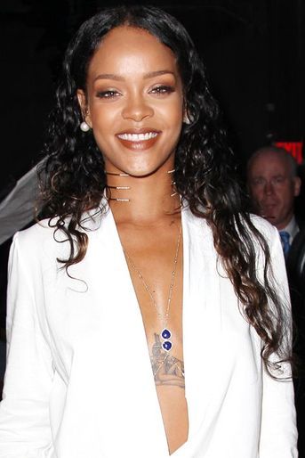 Rihanna au défilé Edun à la Fashion Week à New York, le 7 septembre 2014.