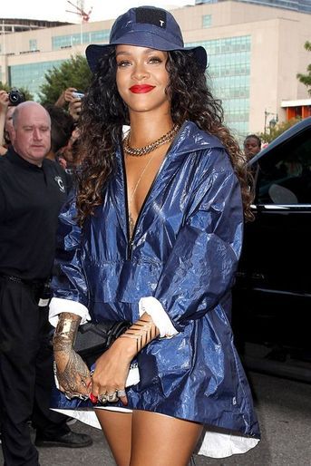 Rihanna au défilé d'Alexander Wang à la Fashion Week à New York, le 6 septembre 2014.