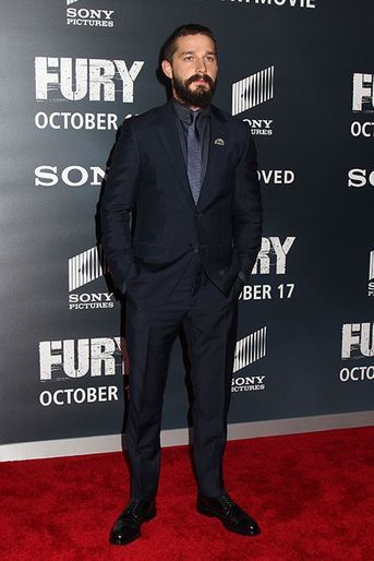 Shia LaBeouf à l'avant-première du film "Fury", à Washington, le mercredi 15 octobre 2014
