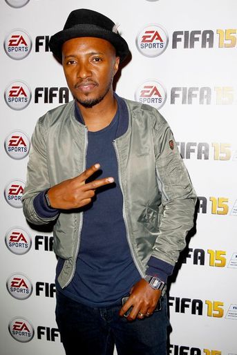 Soprano au lancement du jeu vidéo FIFA 15 à Paris, le 22 septembre 2014.