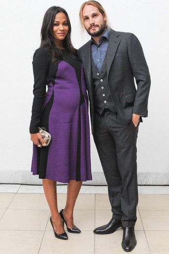 Zoe Saldana et son époux Marco Perego au Gala in the Garden au musée Hammer