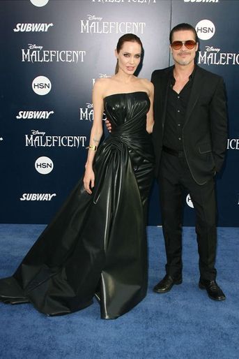 Angelina Jolie et Brad Pitt à Los Angeles le 29 mai 2014.