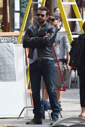 Bradley Cooper en tournage à Londres, le 30 juillet 2014