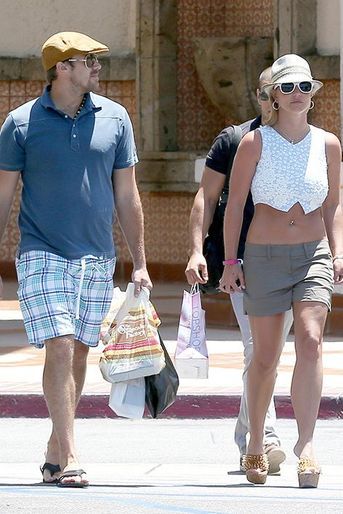 Britney Spears et David Lucado, à Calabasas, le 13 juillet 2014