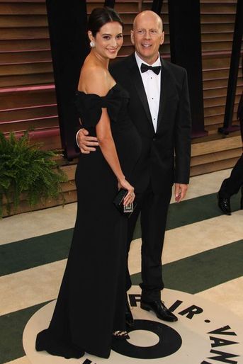 Emma Heming et Bruce Willis à West Hollywood le 3 mars 2014.