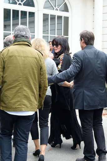 Isabelle Adjani arrive au Studio Gabriel à Paris, le 24 septembre 2014.